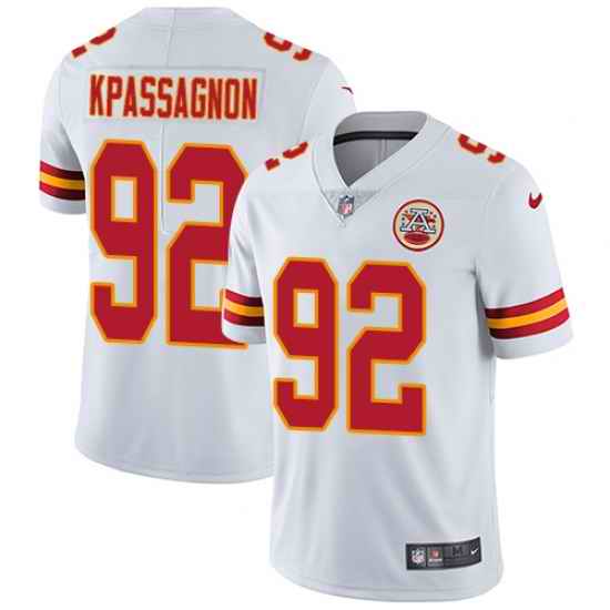 Nike Chiefs #92 Tanoh Kpassagnon White Mens Stitched NFL Vapor Untouchable Limited Jersey